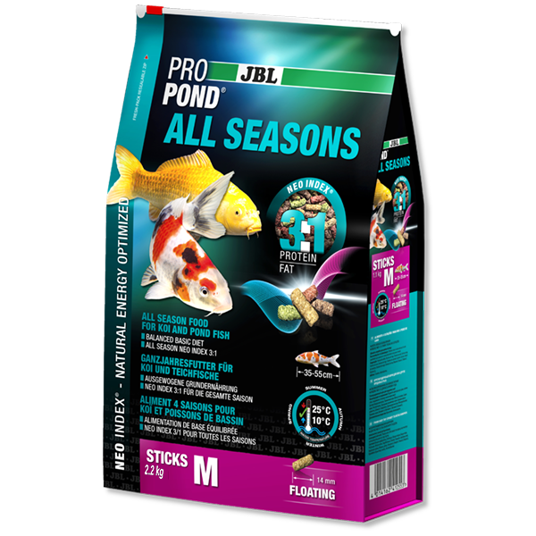 Корм JBL ProPond All Seasons M  (6 л) 2.2 кг